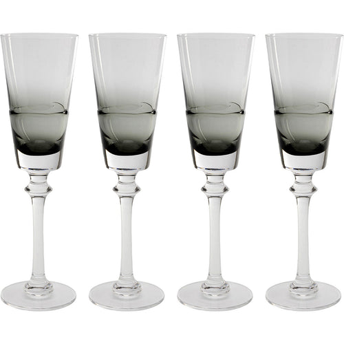 Kare Design Champagneglazen Mimi grijs (4/set)