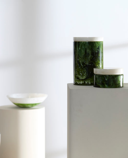 Light & Living deco KELIMUTU - Ø15x9.5cm - groen