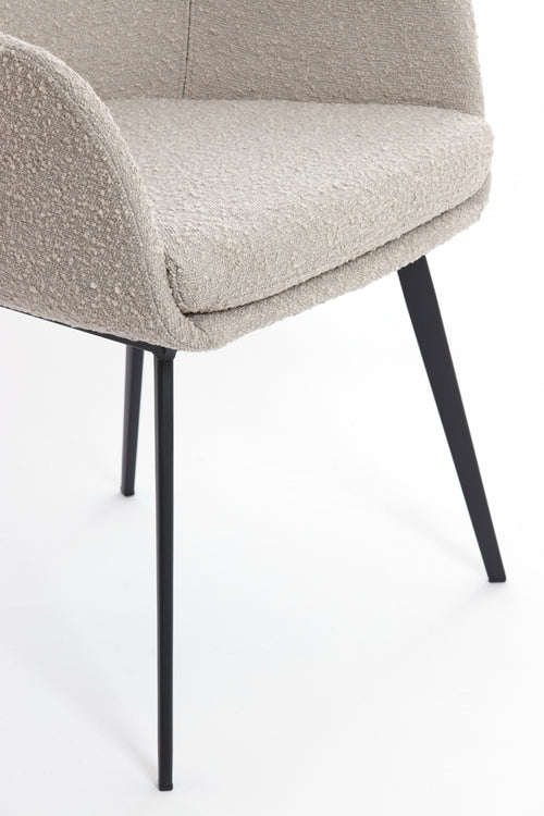 Light & Living eetkamerstoel LEONE - 59x58.5x82cm - bruin - Set van 2 - vtwonen shop