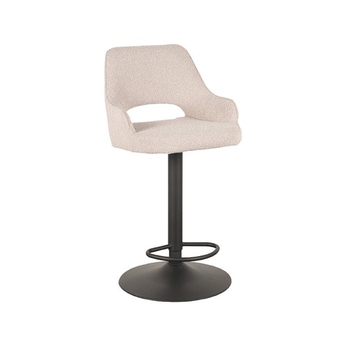 LABEL51 Barkruk Fer - Naturel Bouclé - Zithoogte 60–80cm