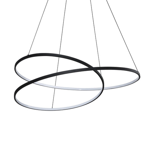Ideal Lux OZ Geïntegreerde LED-hanglamp voor plafond, zwart, 8300lm, 3000K