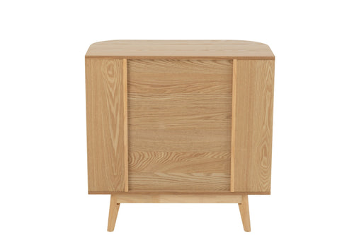 J-Line kast Rond - dennenhout - naturel - large