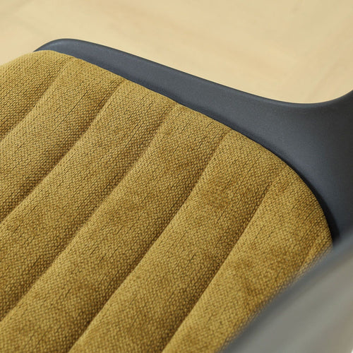 Nolon Nora-Liv eetkamerstoel zwart met mosgroen zitkussen - wit onderstel - vtwonen shop