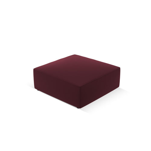 Cosmopolitan Design - Poef Siena imitatieleer bordeaux - 93x93x40cm