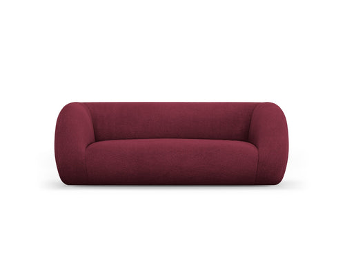 Cosmopolitan Design Bank Essen 2-zits, boucle, bordeaux - 95x210x86cm