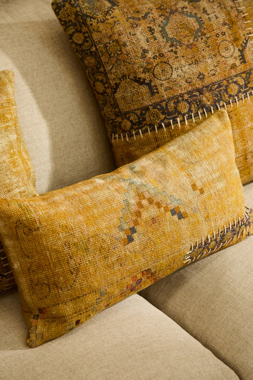 Calma House Kussenhoes Dinka - Mosterd - 30x60