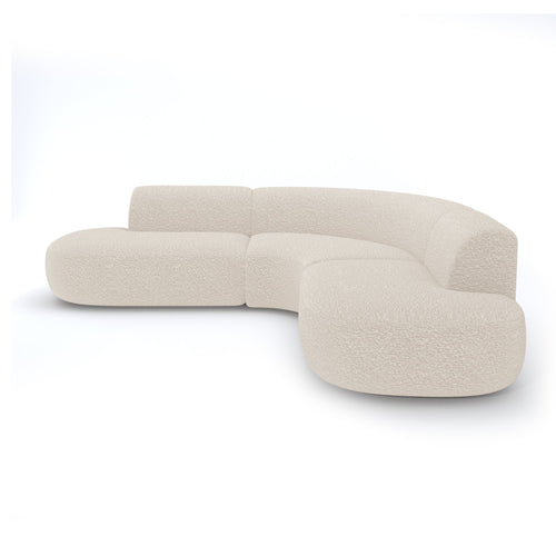 Premium Interiors - Hoekbank WONDER - bouclette crème 90cm