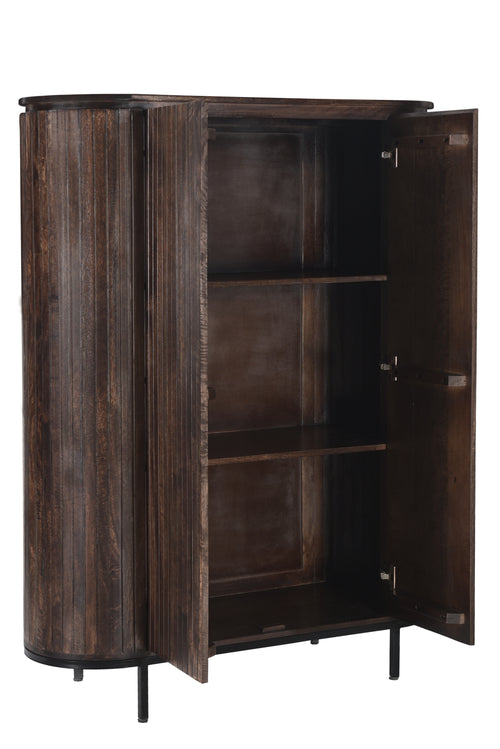 Livingfurn kabinetkast Noor Walnut - 150cm - mangohout