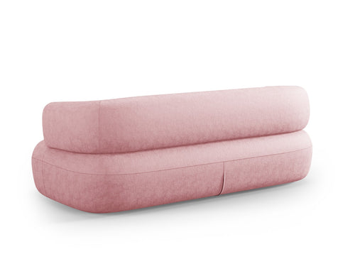Micadoni Bank Jenny 3-zits, chenille, roze - 90x178x73cm