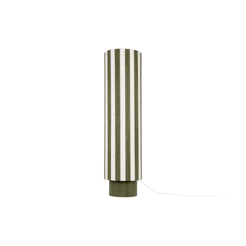 Leitmotiv vloerlamp Vienna Stripes - groen - Ø28cm