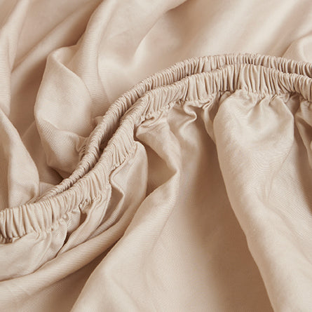 Coco & Cici - TENCEL - Twill Hoeslaken Beige - 90x210x30