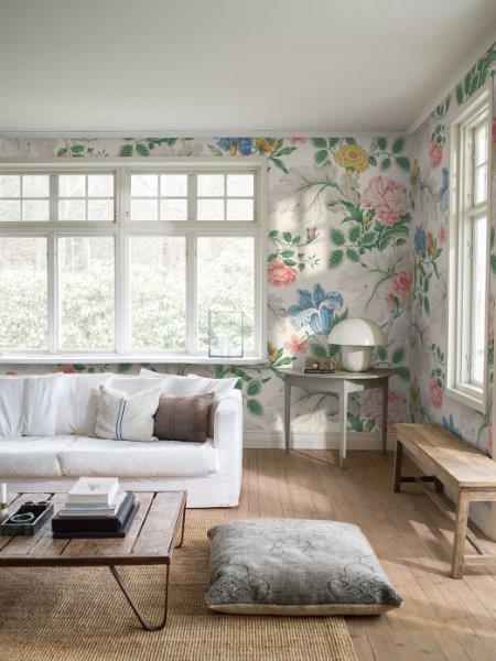 Borastapeter fotobehang bloemen beige - 360 x 265 cm - 660405 - vtwonen shop