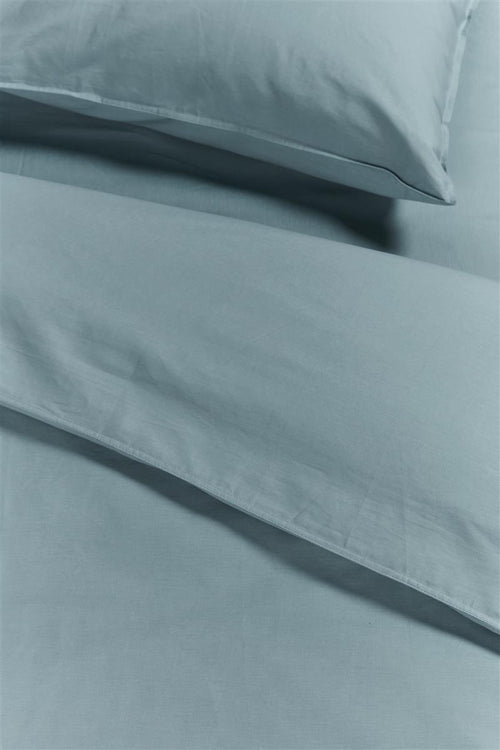 Ambiante Cotton Uni dekbedovertrek - Effen - Lits-Jumeaux - 240x200/220 cm - Blauw - vtwonen shop