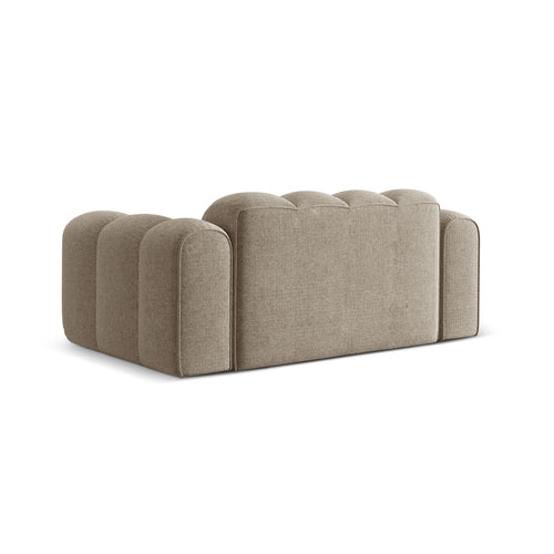 Cosmopolitan Design - Bank Treno 2-zits, chenille donkerbeige - 94x180x70cm
