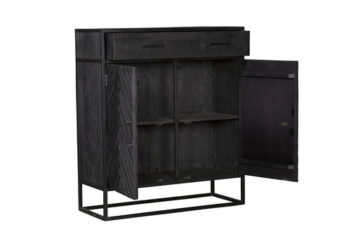 StarFurn Kabinetkast New York - Zwart Hout - 100x40x115cm - vtwonen shop