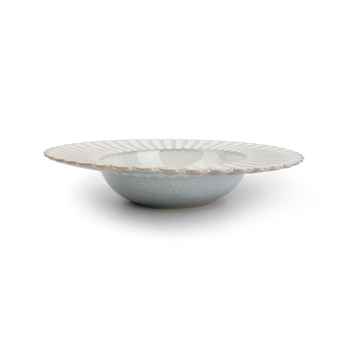 S|P Collection - Diep bord 24/13xH4cm nuance white Lotus - Set van 4