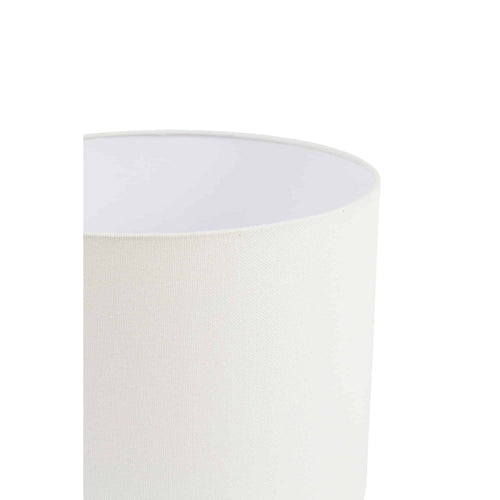 Light & Living lampenkap Linen - wit - Ø40cm
