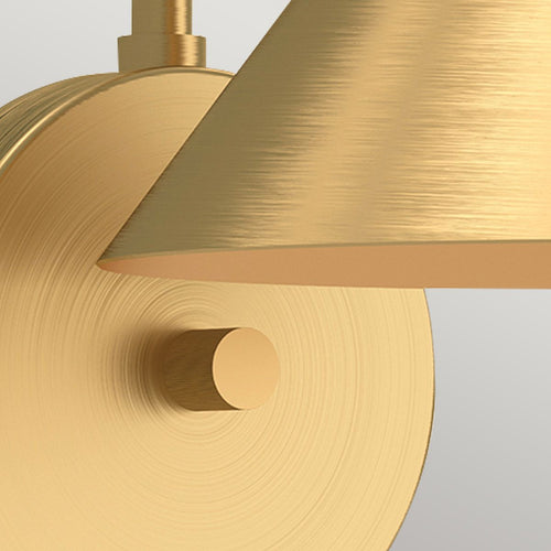 Kuppel-Wandleuchte Modern Gebürstetes Gold 1x E27