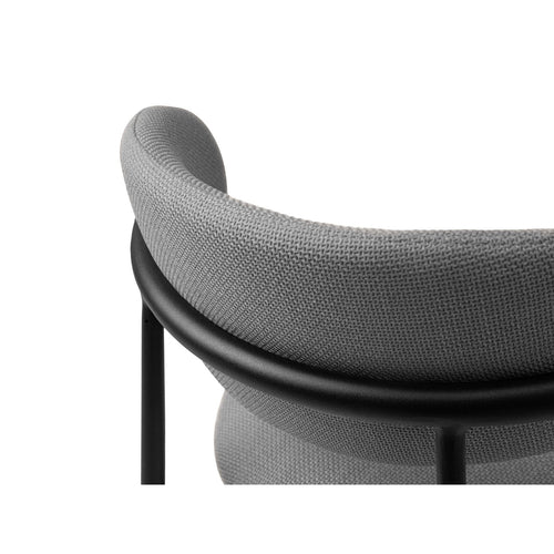 Set van 2 stoelen Nina structurele stof warm grijs - 52x55x78cm