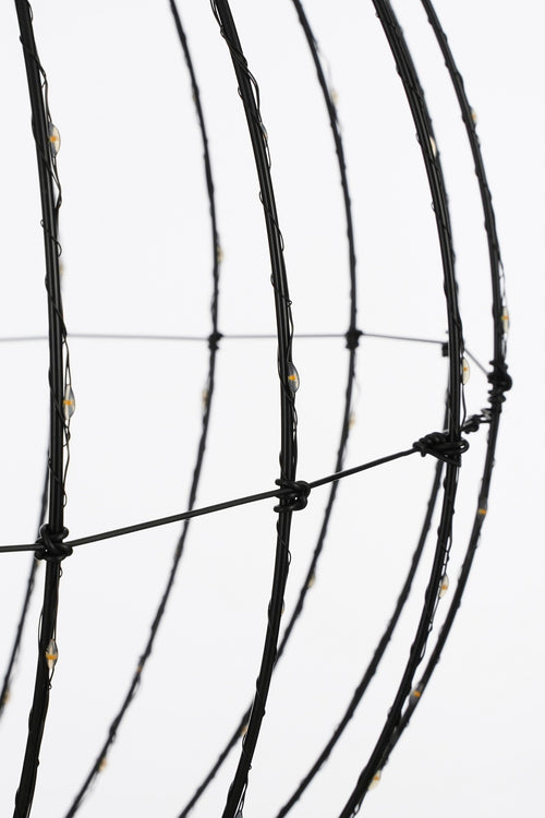 Luca Lighting Kerstverlichting Bal met Warm Witte LED Lampjes - Ø60 cm - Zwart - vtwonen shop