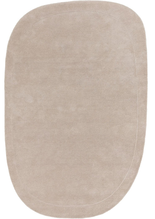 benuta wollen vloerkleed Shape - crème - 160x230 cm