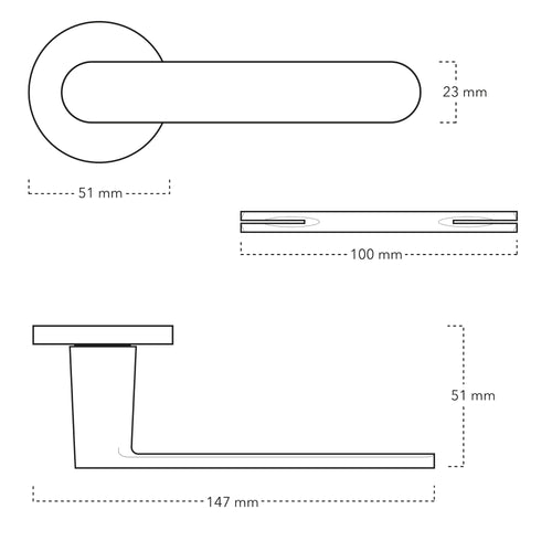 MooideurBeslag Tondo deurklink geveerd - wc/badkamer - binnenwerk - vtwonen shop