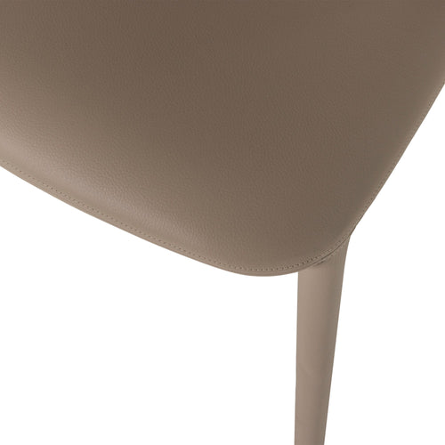 WOOOD eetkamerstoelen Noble - Leerlook - Zand - Set van 2