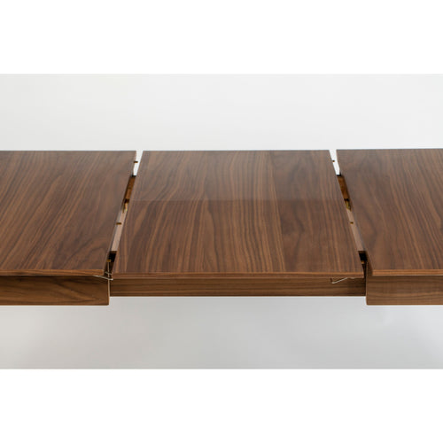 Zuiver Glimps Uitschuifbare Eettafel  120/162x80 cm Hout Walnoot - Bruin