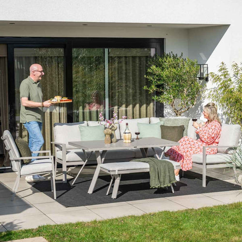 Garden Impressions lounge dining set Senja valley sand - 5-delig - rechts incl stoel - vtwonen shop