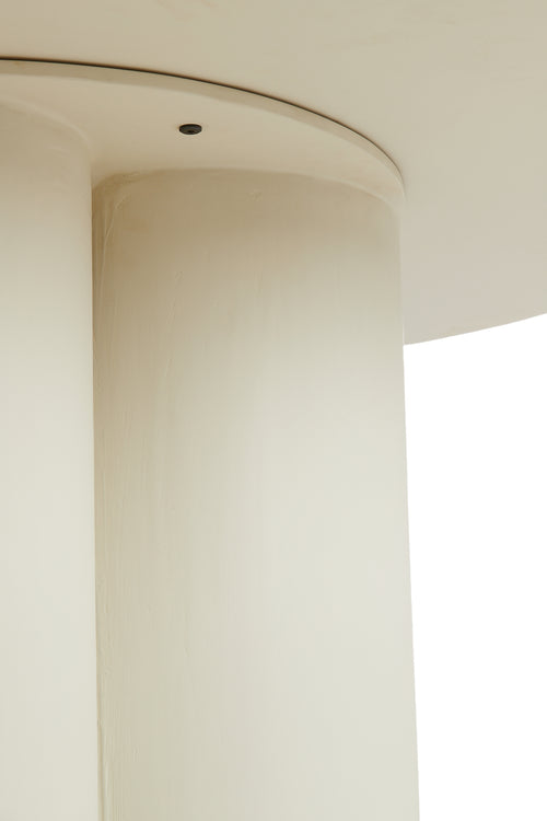 Light & Living eettafel MIZUHO - Ø130x78cm - wit