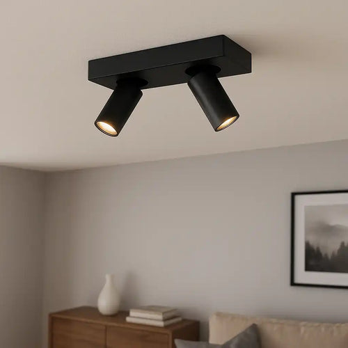 Highlight spot Eliano - 2 lichts - 24  x 12.5   cm - zwart - vtwonen shop