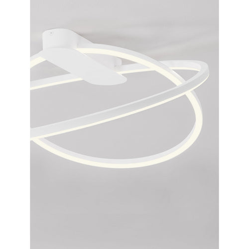 Nova Luce KIKLOS Geïntegreerde LED-plafondlamp, halfverzonken, zandwit, Triac dimbaar, 42W, 1923lm, 3000K