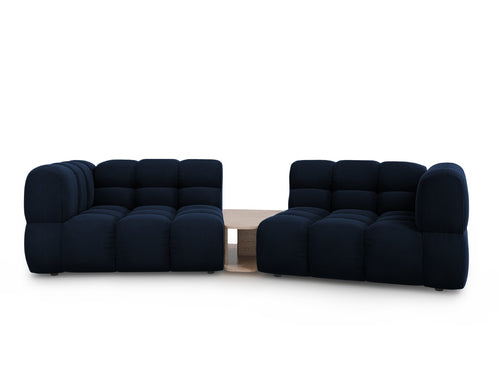 Cosmopolitan Design Modulaire bank Sky 2-zits, flueel, koningsblauw - 148x280x70cm