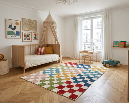 AFK Living vloerkleed Multi Carreaux - voor binnen en buiten - veelkleurig - 120 x 170 cm