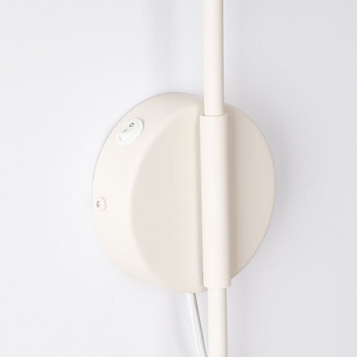 Sollux Lighting Wandlamp NOX 1 beige met schakelaar - 14x61x30cm