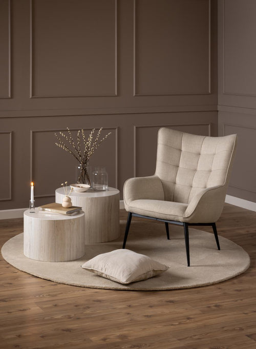 Rebellenclub Fauteuil Mira - Beige - vtwonen shop
