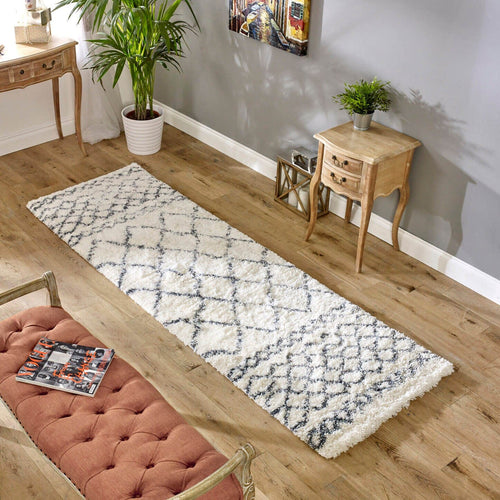 Vloerkleed Easy Living Alto AL02 Cream & Grey 80x240 cm - vtwonen shop