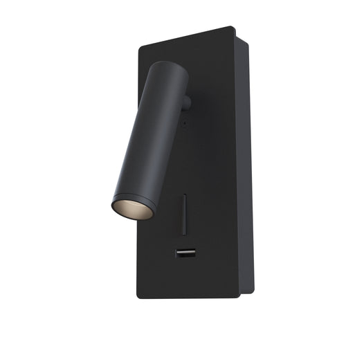Maytoni wandlamp Mirax - Zwart - 7x6.5x18.6 cm