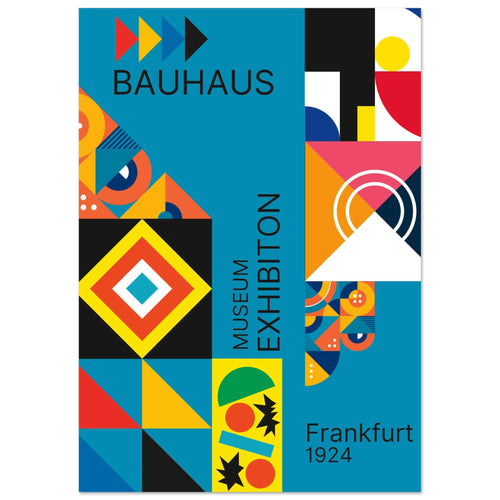 Artfulprints  Bauhaus - Museum exhibition frankfurt   poster 50x70 cm - vtwonen shop