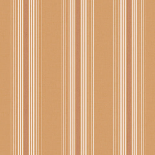 Sanders & Sanders behang strepen oranje en terracotta - 53 cm x 10 m - 640545