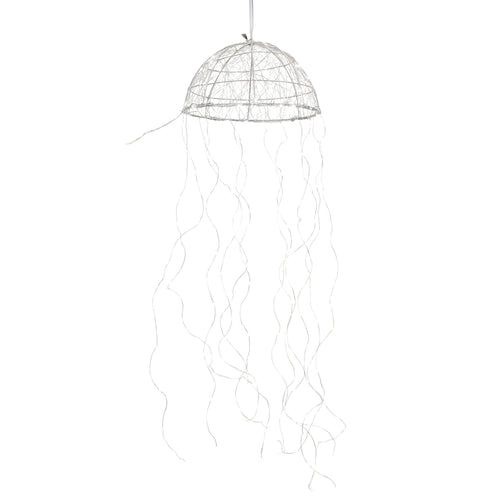 Luca Lighting Kroonluchter Kwal met Warm Witte LED Verlichting - L100 x Ø27 cm - Zilver