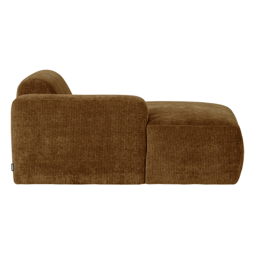 WOOOD chaise longue bank links Mojo Base - Rib - Honinggeel - 74x112x162