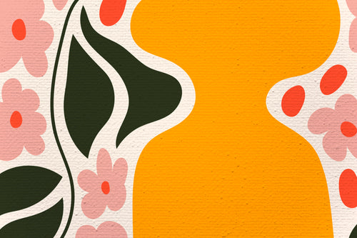 Canvas 60x40 Afdruk Bloemenpot - vtwonen shop