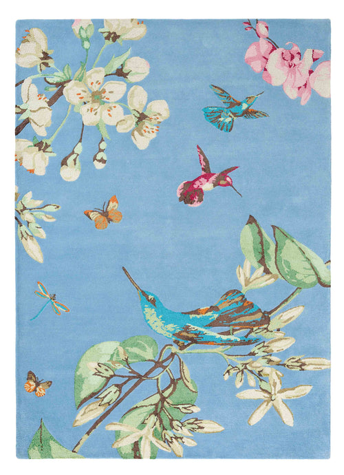 Laagpolig vloerkleed Wedgwood Hummingbird Blue 37808 200x280 cm - vtwonen shop