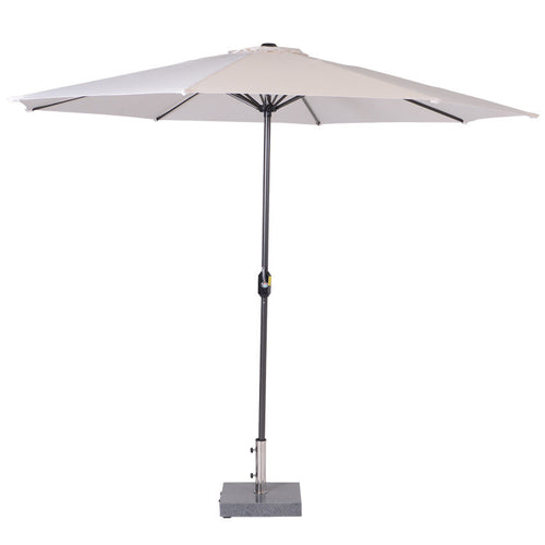 Lotus parasol - Ø300 cm - carbon black - ecru - vtwonen shop