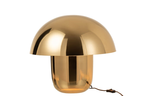 J-Line tafellamp Paddenstoel - ijzer - goud - large