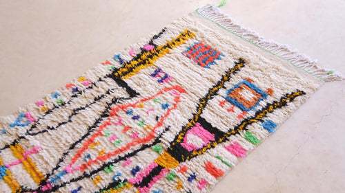 AFK Living vloerkleed Berber - handgemaakt - Wol - 80 cm x 240 cm