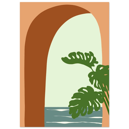 Artfulprints  Boho – Minimal oasis   poster 50x70 cm - vtwonen shop