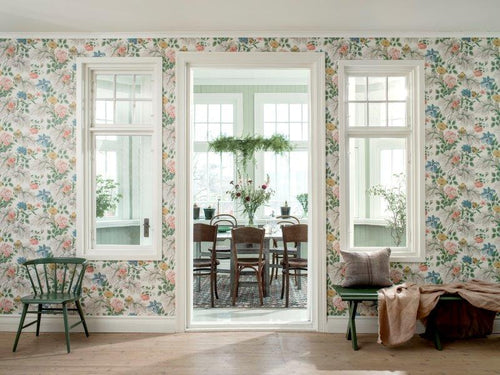 Borastapeter behang bloemen beige - 53 cm x 10.05 m - 660602 - vtwonen shop