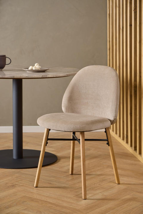 Rebellenclub Eetkamerstoel Lolo - Set Van 2 - Beige - vtwonen shop